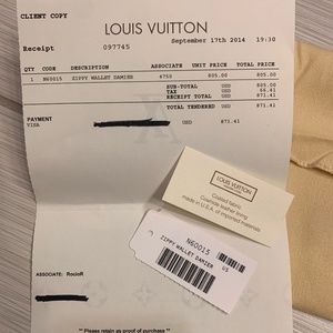 Louis Vuitton ZIPPY Wallet Damier Ebene